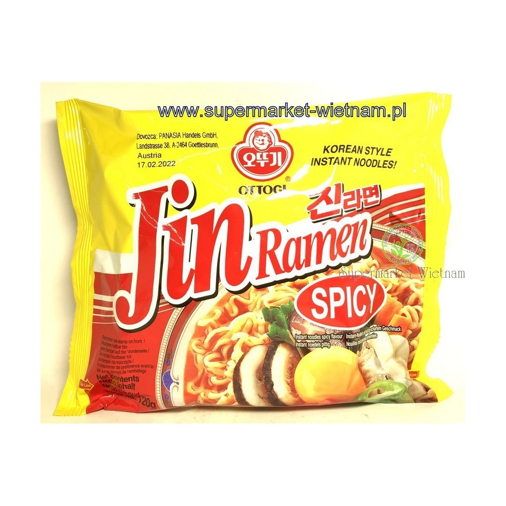 Zupki błyskawiczna Jin ramen Hot My HQ 120g*20