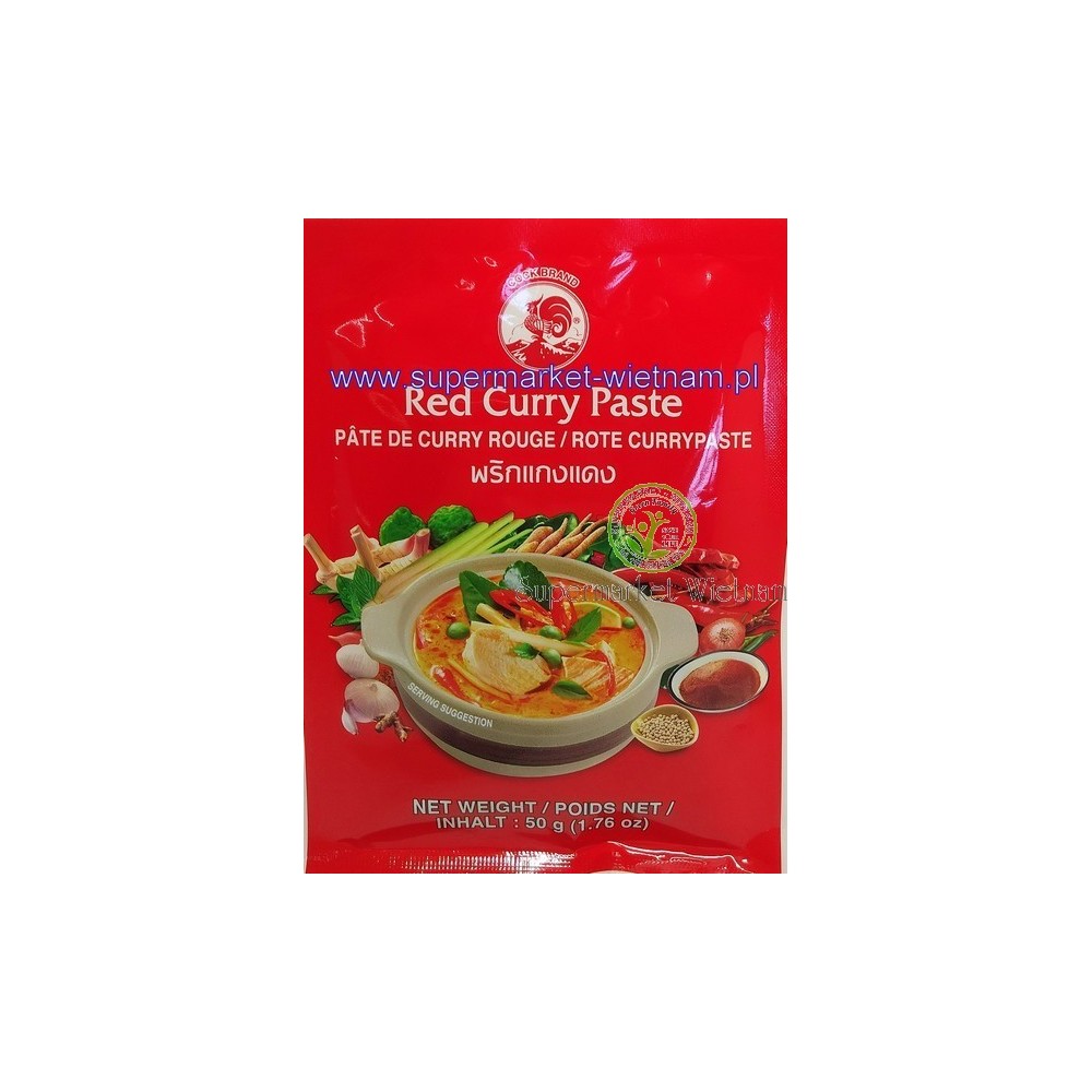 PASTA CURRY RED-COCK-50g*12