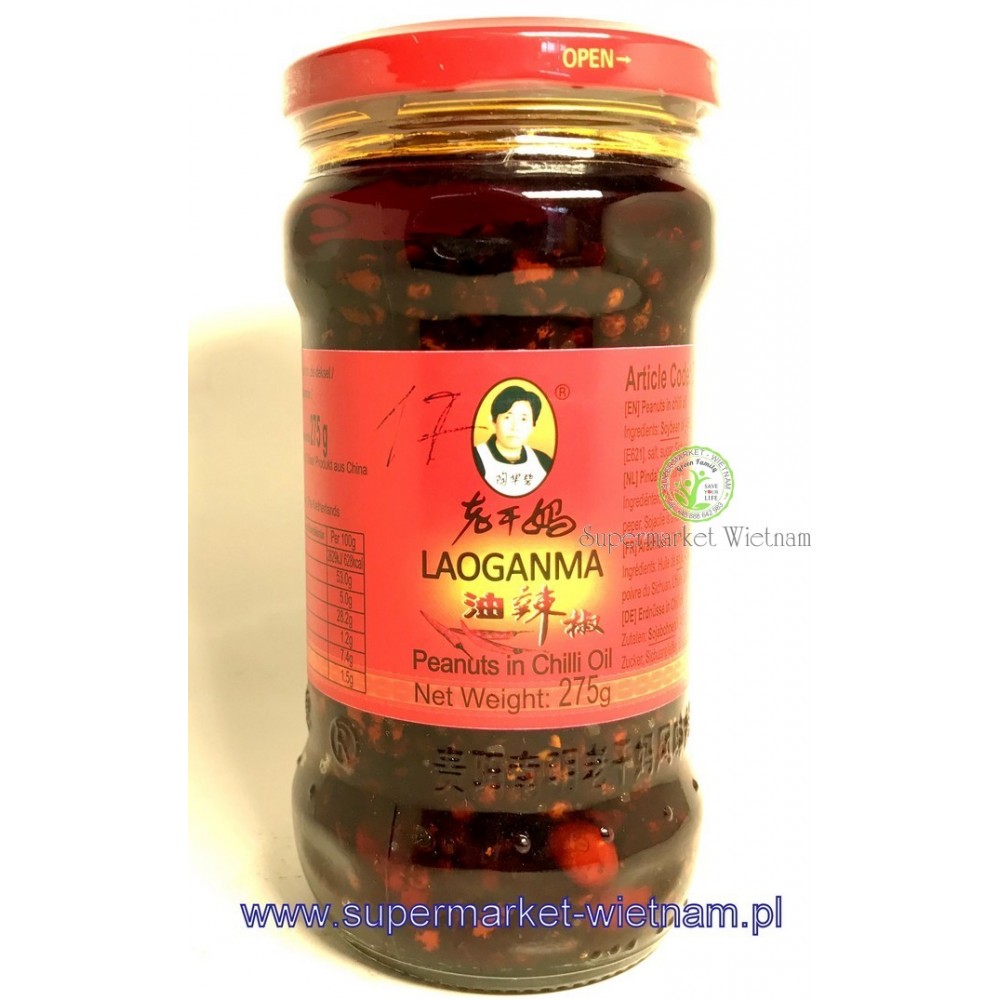 Sos chilli w oleju laoganma z orzechami dau ot hat 275g*24