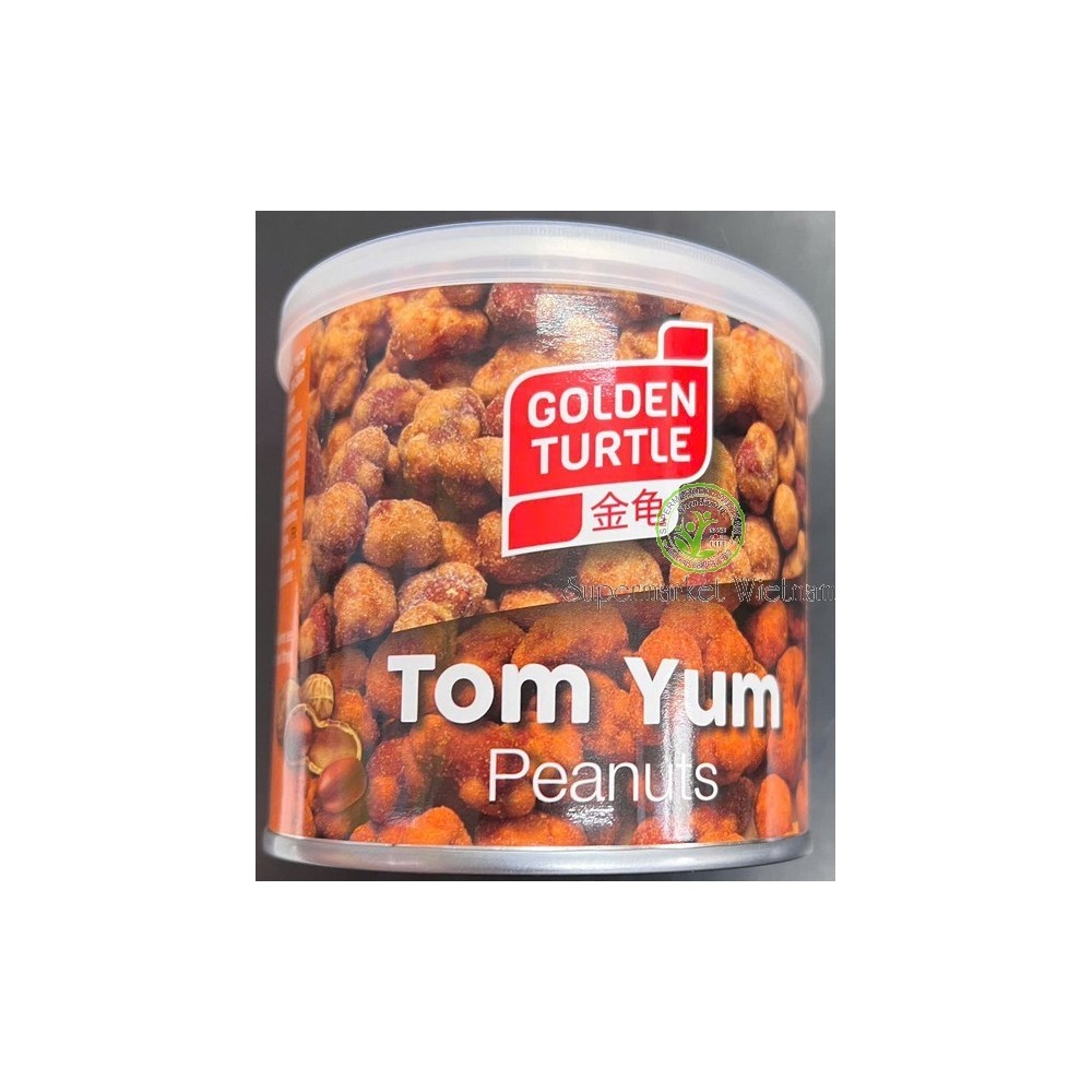 ORZESZKI O SMAKU TOM YUM GOLDEN TURTLE LAC BOC 140g*12