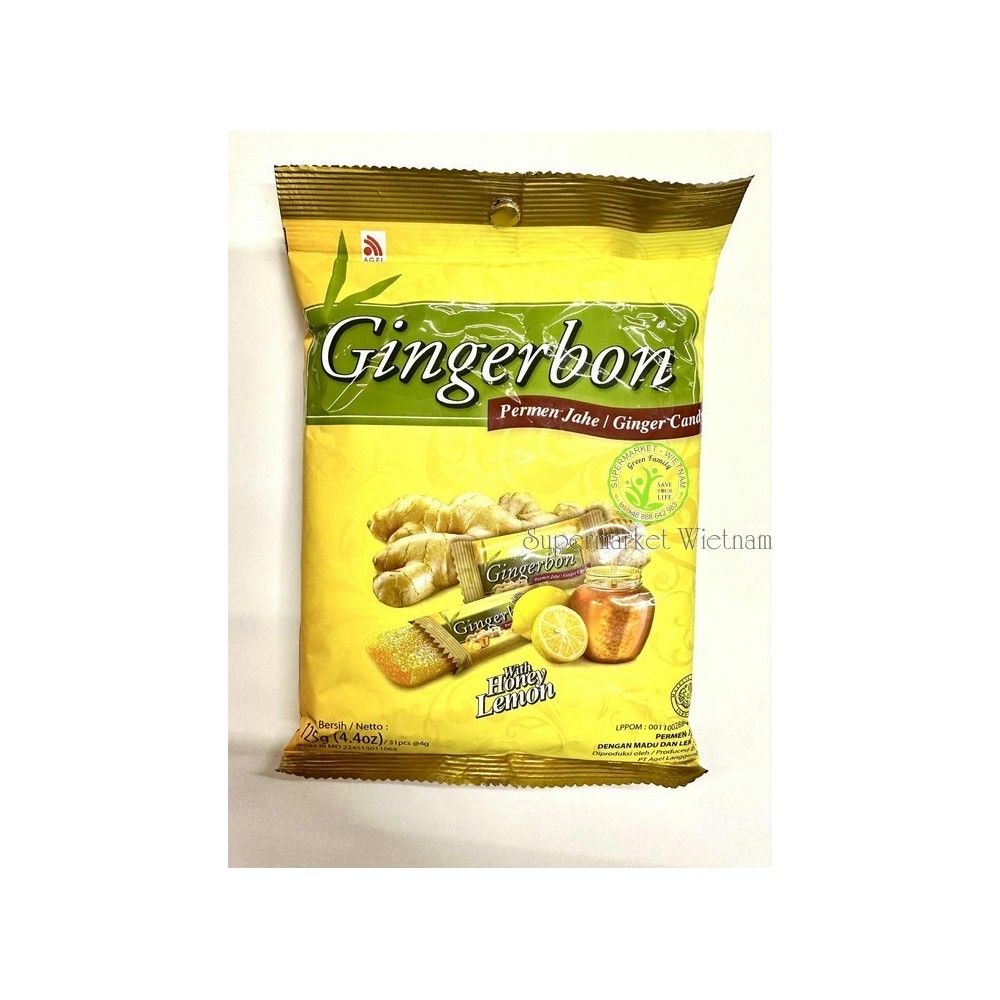 CUKIERKI IMBIROWE O SMAKU CYTRYNY I MIODU KEO GUNG VI CHANH 125g*20