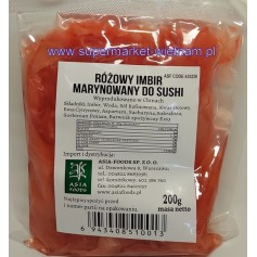 Imbir marynowany różowy do sushi gung muoi 200g*50