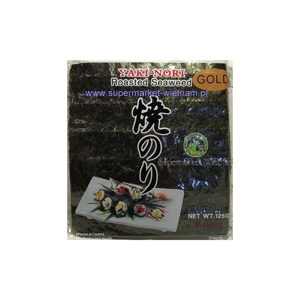 Wodorosty sushi nori la dong bien 125g ( 50 szt )