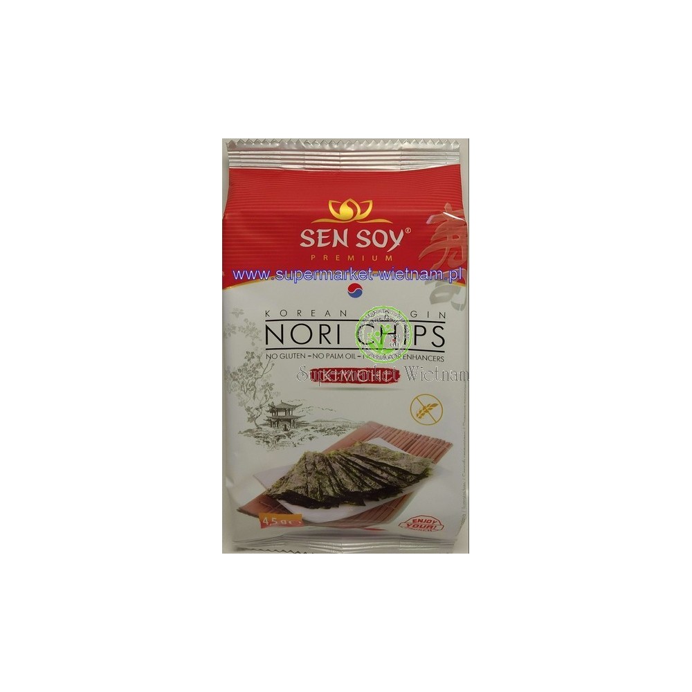 Chipsy nori  kim chi z alg morskich 4,5g