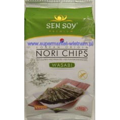 Chipsy nori wasabi z alg morskich 4,5g