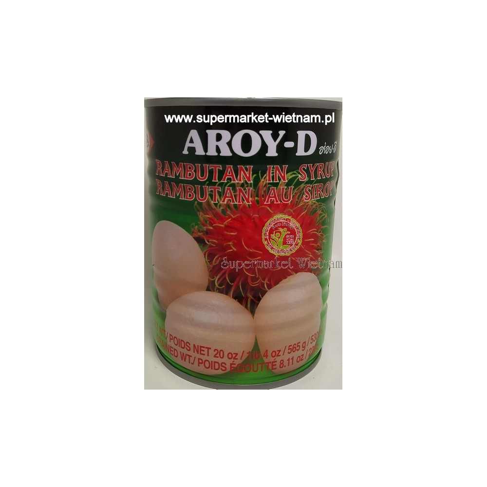 RAMBUTAN W SYROPIE AROYD chom chom hop -565g/PUS*24