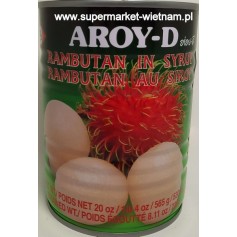 RAMBUTAN W SYROPIE AROYD chom chom hop -565g/PUS*24