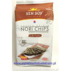 Chipsy nori TERIYAKI z alg morskich vi GA 4,5g