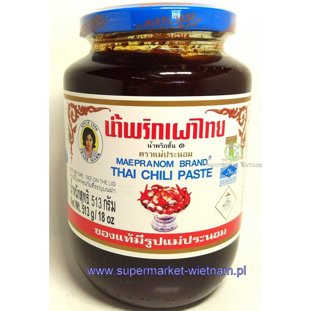 Pasta chilli thai-maepranom krewietki thai lan xanh 513g*12