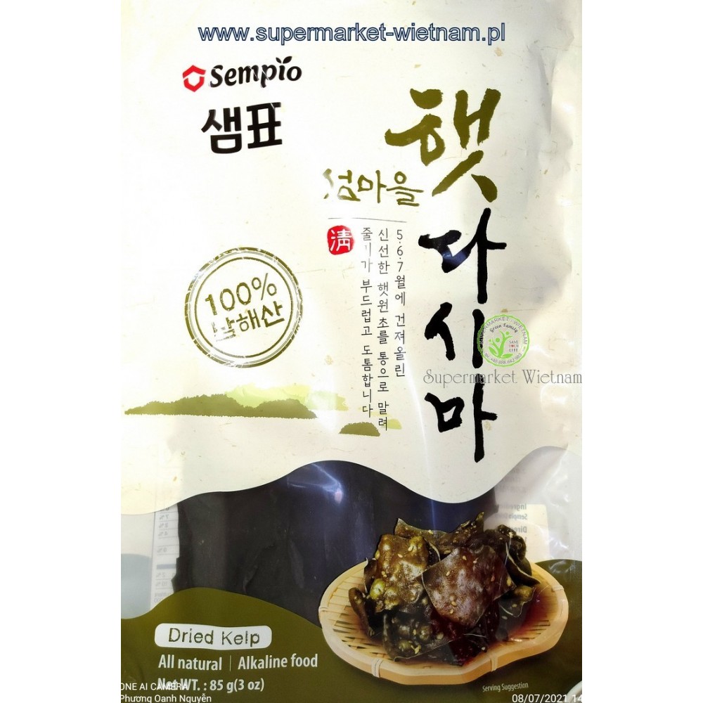 WODOROSTY kombu suszone- sempio la dong bien kho 85g/opk*30